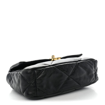 Medium Quilted Goatskin Flap Shoulder Bag
