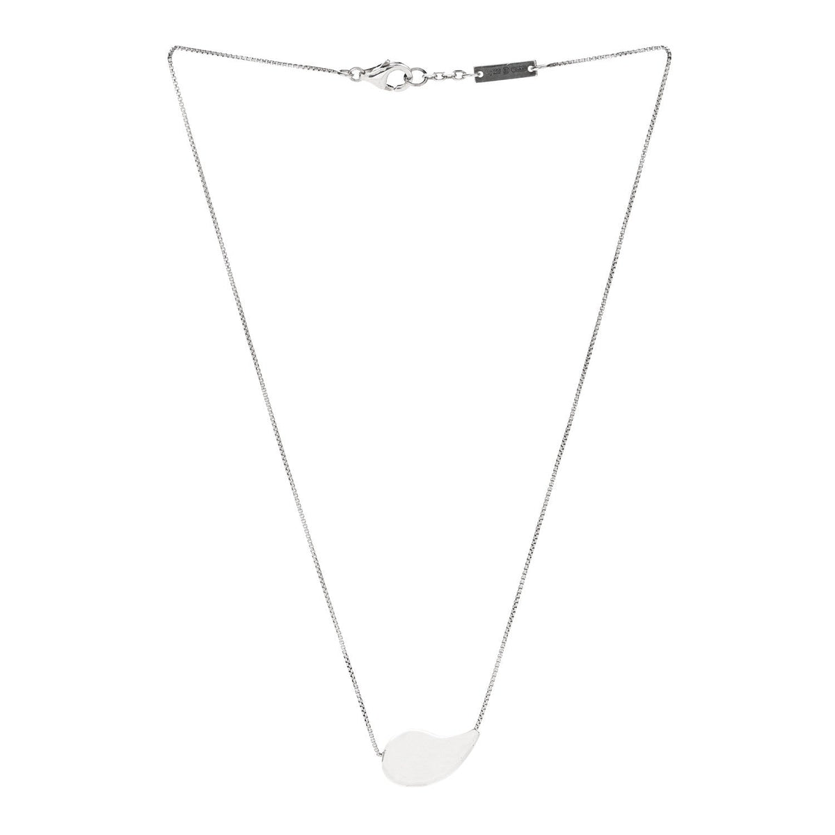 Bottega VenetaSterling Silver Drop Pendant Necklace Green