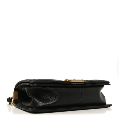 Medium Quilted Caviar Flap Shoulder Bag