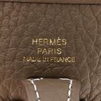 Hermes Taurillon Clemence Amazone Evelyne TPM Etoupe Bleu Indigo