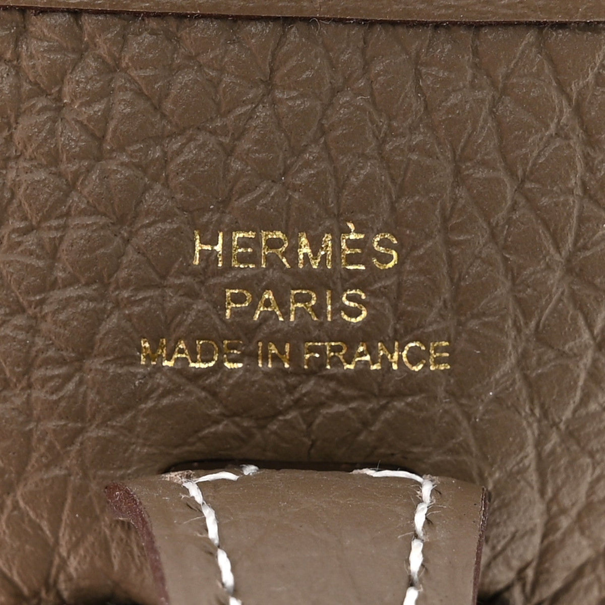 Hermes Taurillon Clemence Amazone Evelyne TPM Etoupe Bleu Indigo