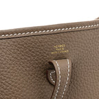 Hermes Taurillon Clemence Amazone Evelyne TPM Etoupe Bleu Indigo