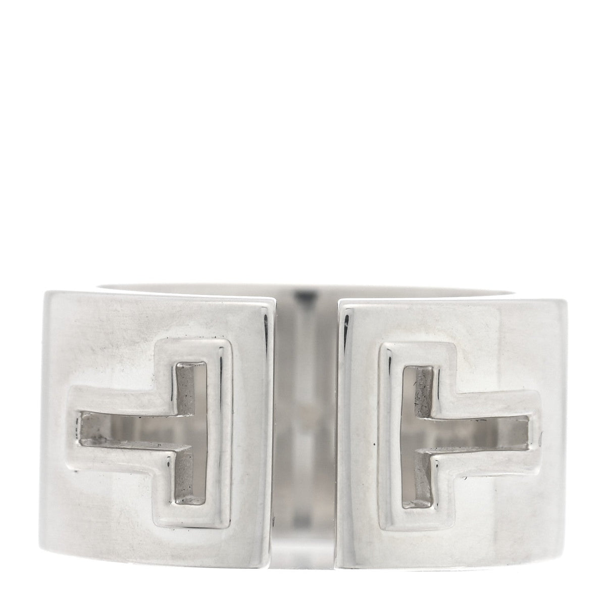 Sterling Silver T Cutout Ring 50 5.25