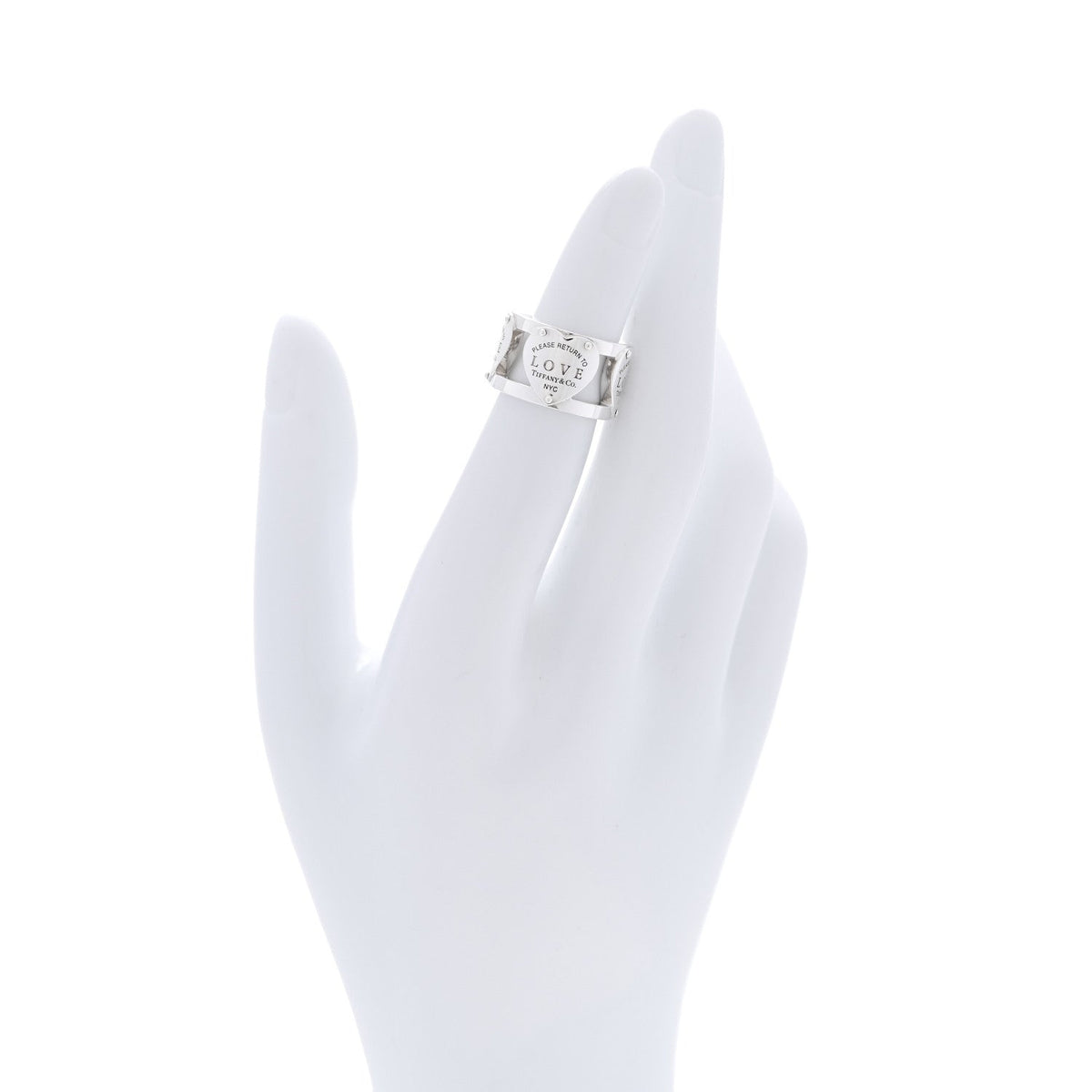 Sterling Silver Return to Tiffany Heart Wide Band Ring 47 4