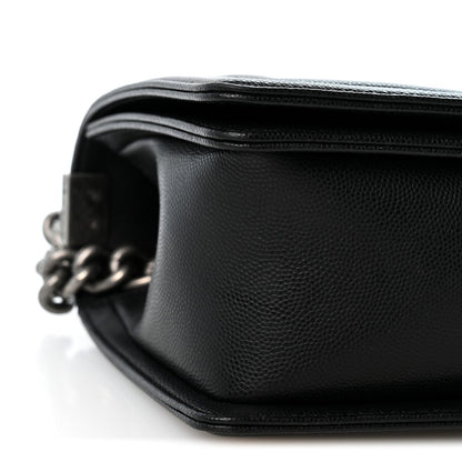 Medium Quilted Caviar Flap Shoulder Bag