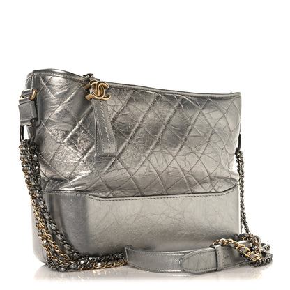 Medium Quilted Lambskin Hobo Bag
