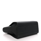 The Row Grained Calfskin Marlo 12 Tote Bag Black