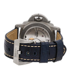 Panerai Titanium Alligator 47mm Luminor Watch Blue PAM00670
