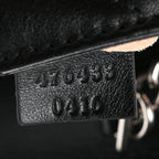 Gucci Calfskin Matelasse Studded Super Mini GG Marmont Shoulder Bag Black