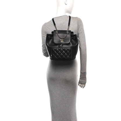Quilted Caviar Backpack