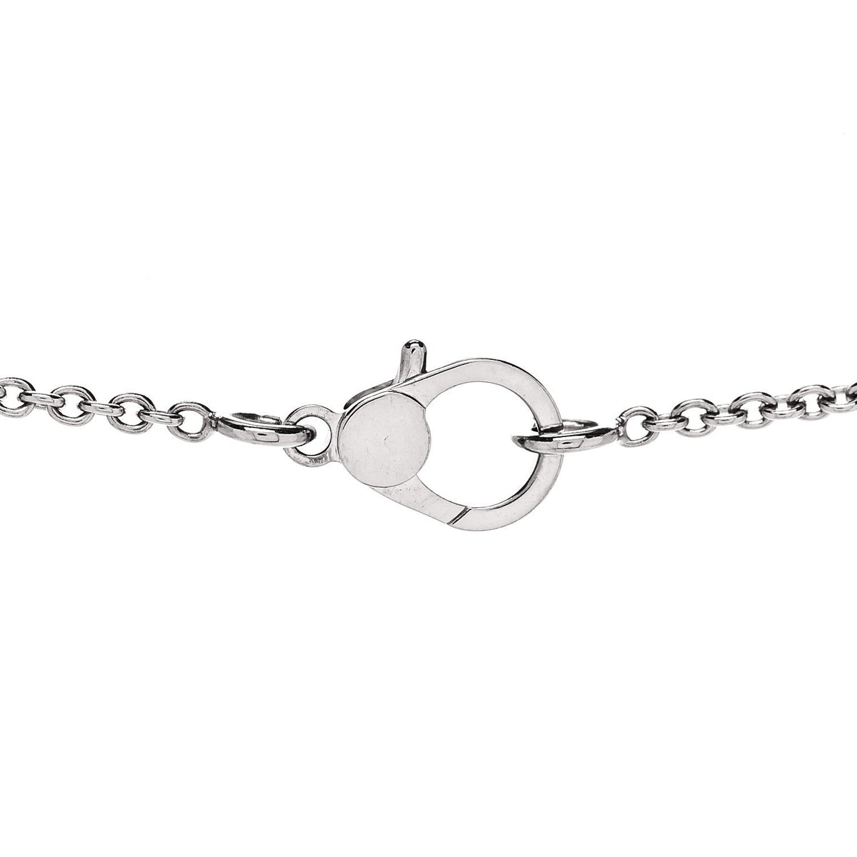 18K White Gold Diamond Finesse Pendant Necklace