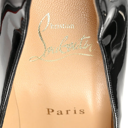 Christian Louboutin Patent Calfskin Women's Pigalle 120 Pumps 38.5 Black