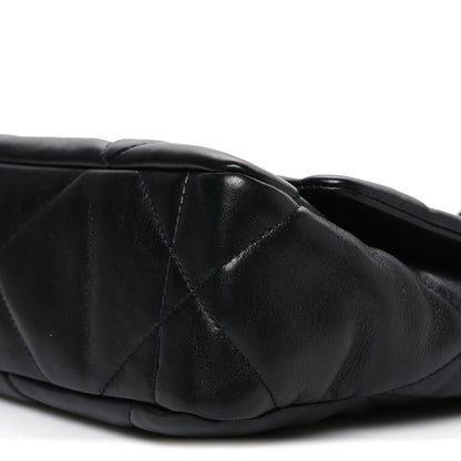 Medium Quilted Lambskin Flap Shoulder Bag
