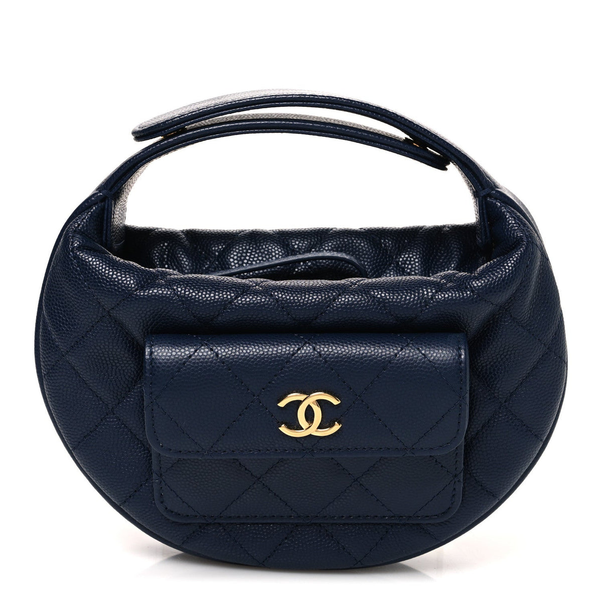Quilted Caviar Hobo Bag