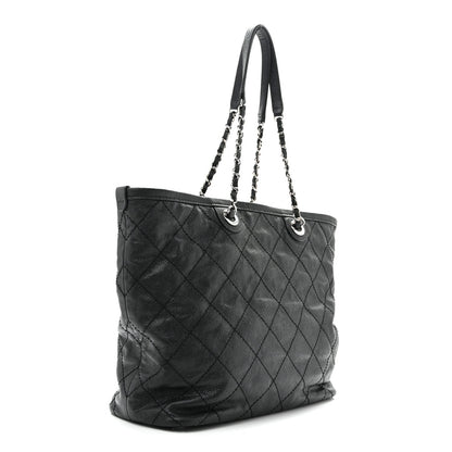 Small Quilted Calfskin Tote Bag