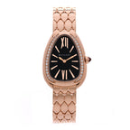 Bulgari 18K Rose Gold Diamond 33mm Serpenti Seduttori Quartz Watch