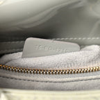 Christian Dior Patent Cannage Mini Lady Dior Grey Stone