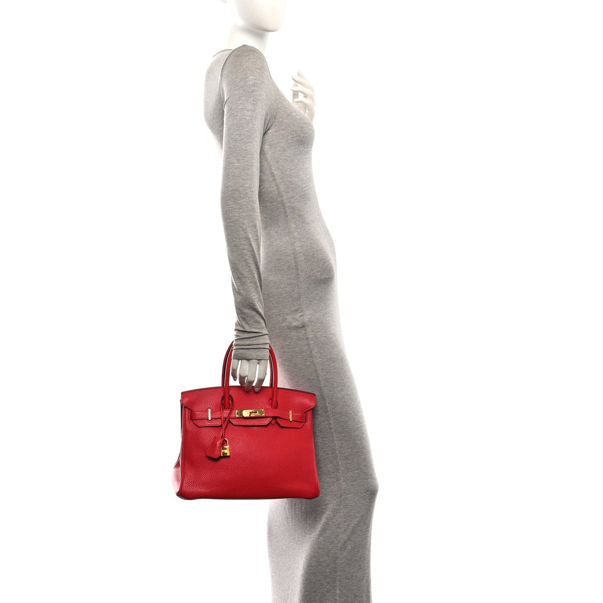 Hermes Togo Birkin 30 Rouge Casaque