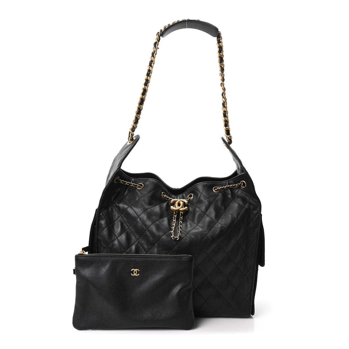 Medium Quilted Caviar Handbag