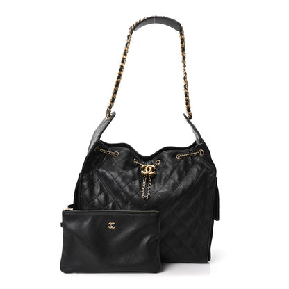 Medium Quilted Caviar Handbag