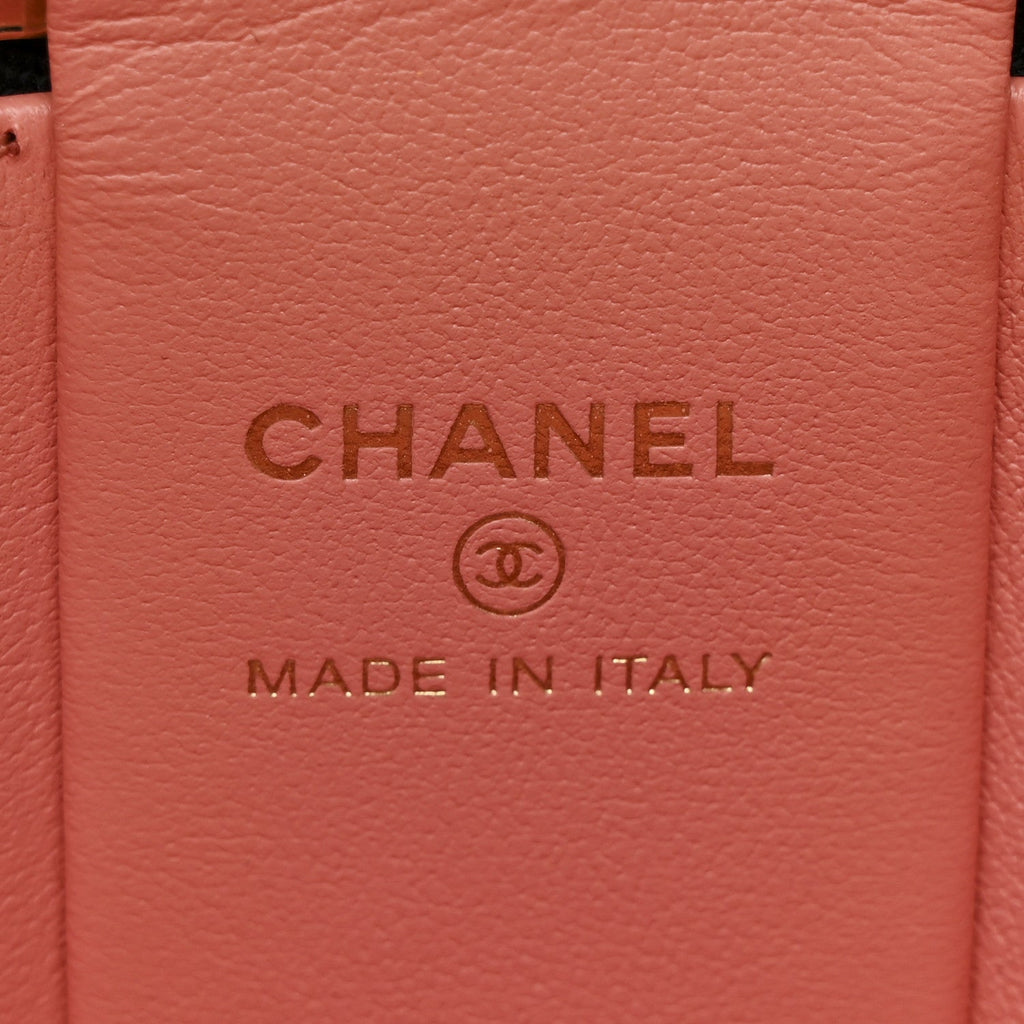 Chanel Patent Quilted Afternoon Tea Top Handle Vanity Case Black