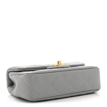 Mini Quilted Caviar Flap Shoulder Bag
