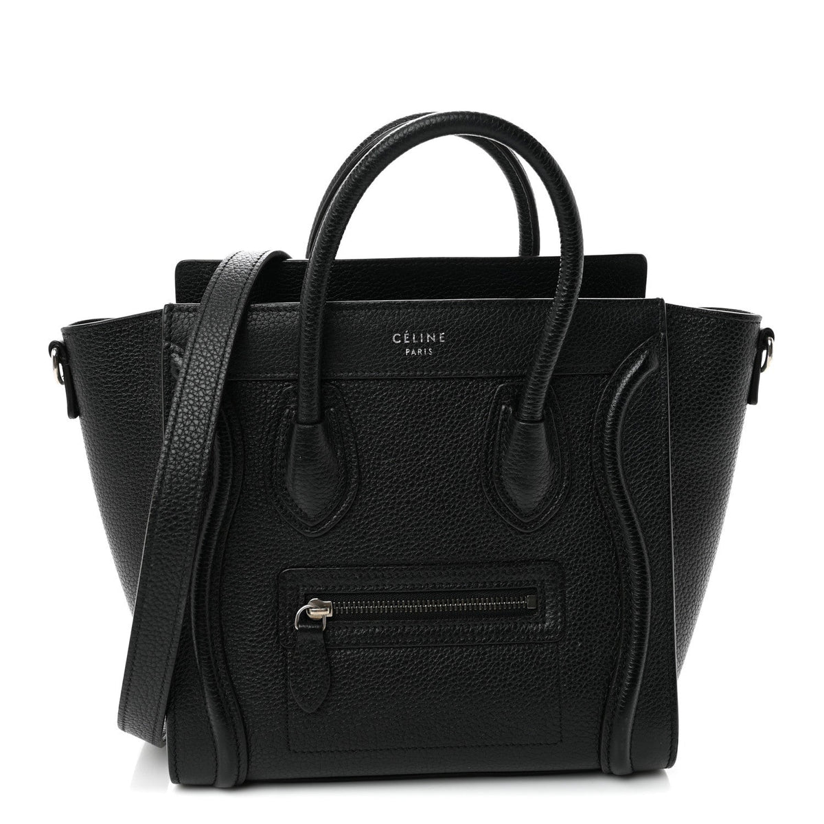 Nano Calfskin Travel Bag - Black