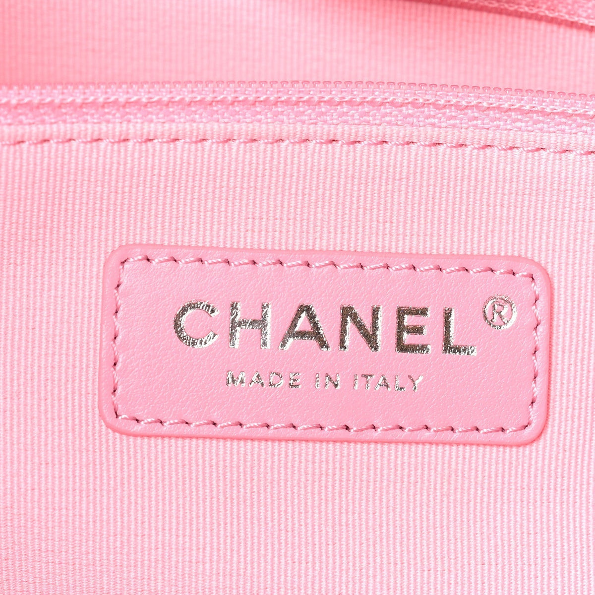 Chanel Canvas Calfskin Striped Large Deauville Tote Pink Blue