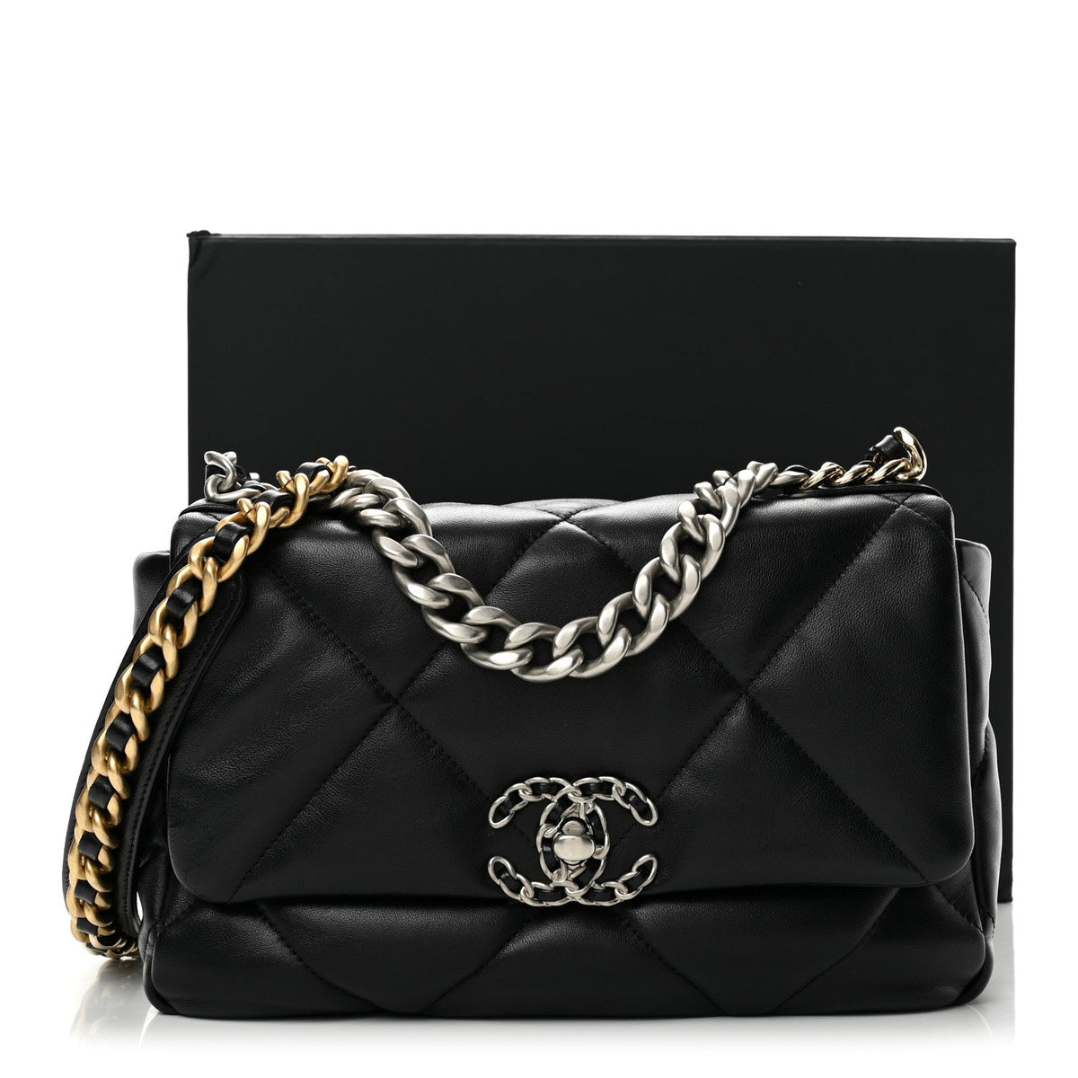 Medium Quilted Lambskin Flap Shoulder Bag