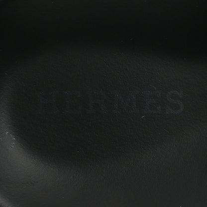 Hermès Calfskin Women's Chypre Sandals 37.5 Black