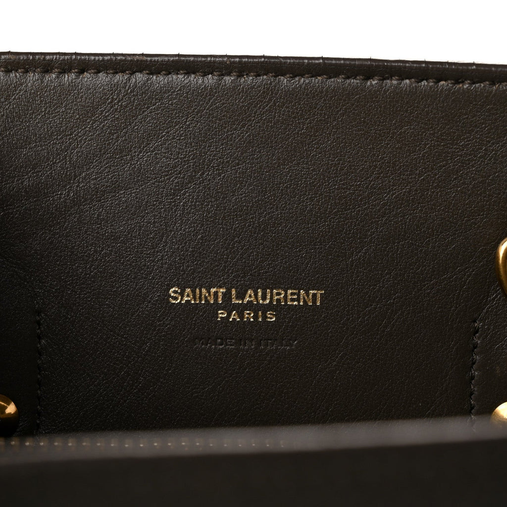 Saint Laurent Grained Calfskin Baby Sac De Jour Fog