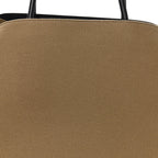 The Row Canvas Calfskin Margaux Belt 15 Fango Black