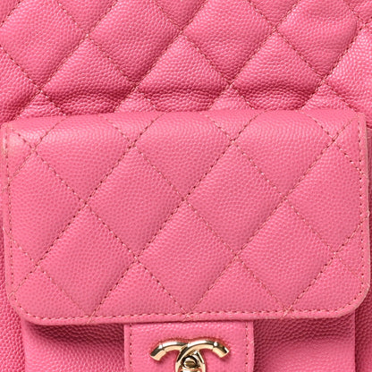 Small Quilted Caviar Backpack