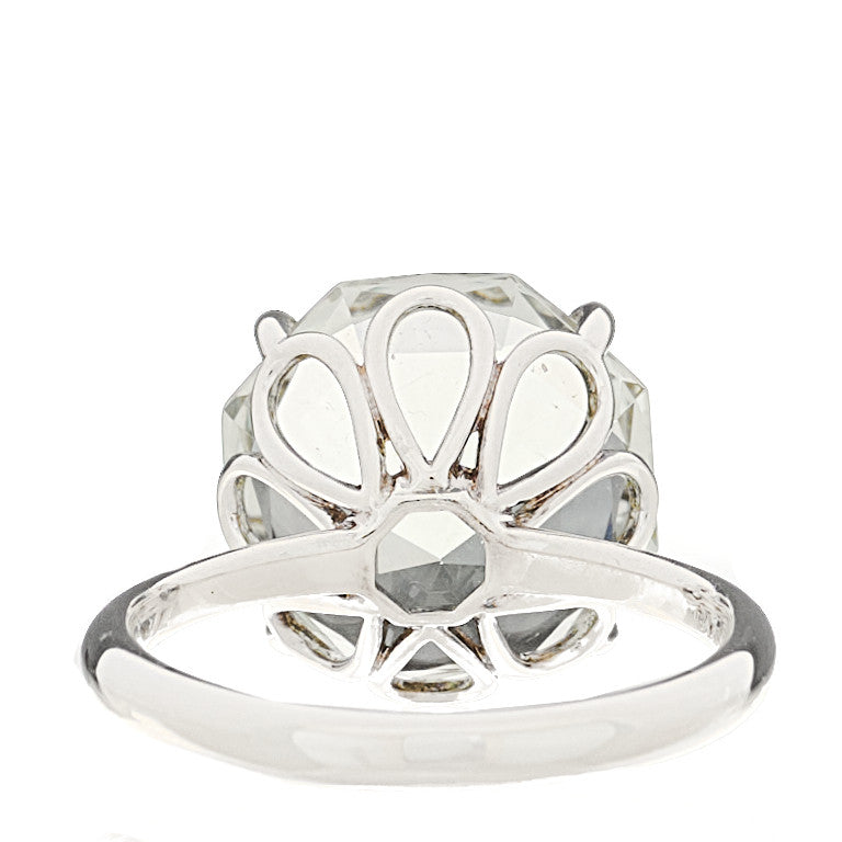 Sterling Silver Green Quartz Octagonal Sparklers Cocktail Ring 54 7