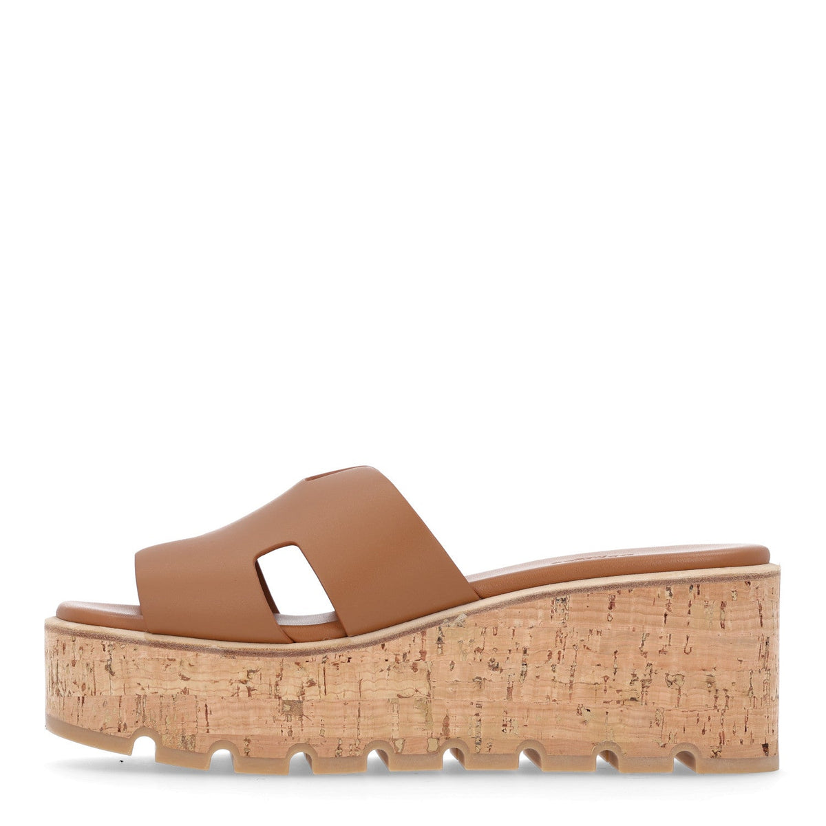 Calfskin Cork Eze Sandals Gold