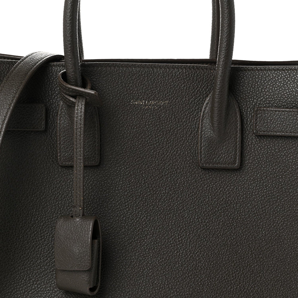Saint Laurent Grained Calfskin Baby Sac De Jour Fog