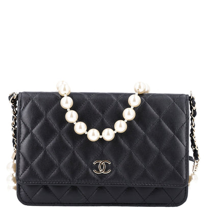 Quilted Lambskin Wallet Bag