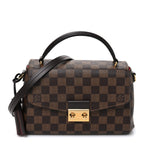 Louis Vuitton Damier Ebene Croisette Bag Brown