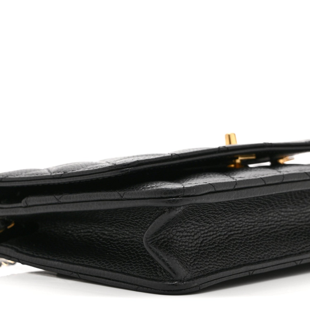 Quilted Caviar Wallet Bag