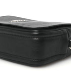 Prada Vitello Daino Soft Flap Crossbody Black