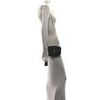 Saint Laurent Grain De Poudre Matelasse Monogram Mini Lou Camera Bag Black