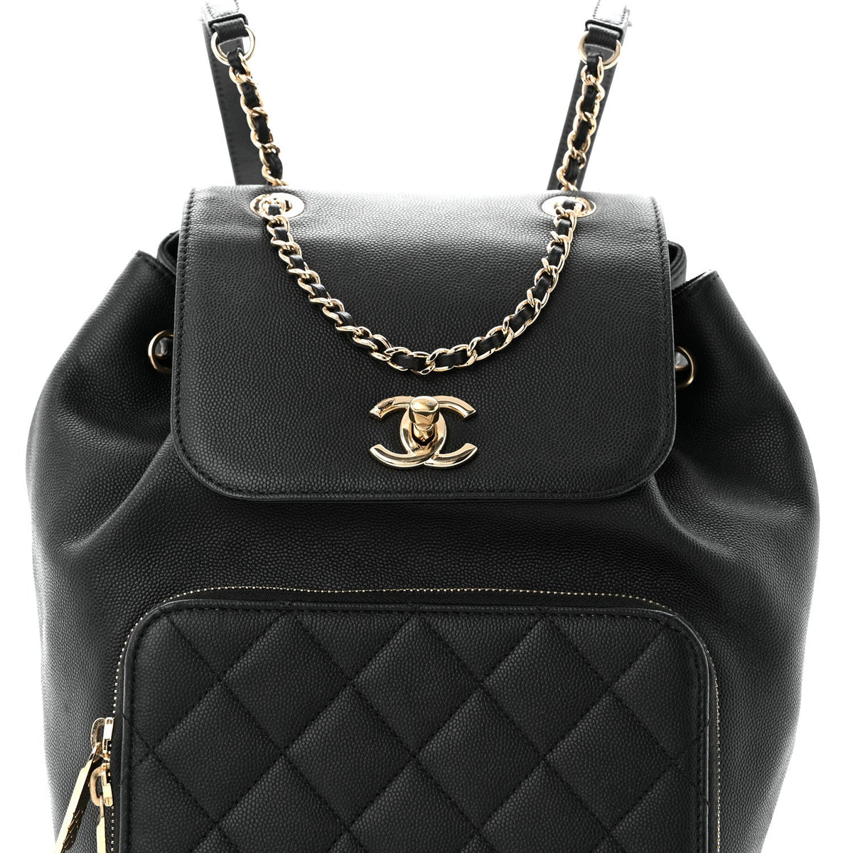 Quilted Caviar Backpack