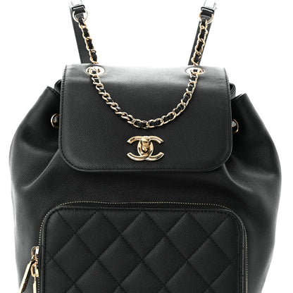Quilted Caviar Backpack