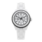 Chanel Stainless Steel Ceramic 33mm J12 Couture Watch White