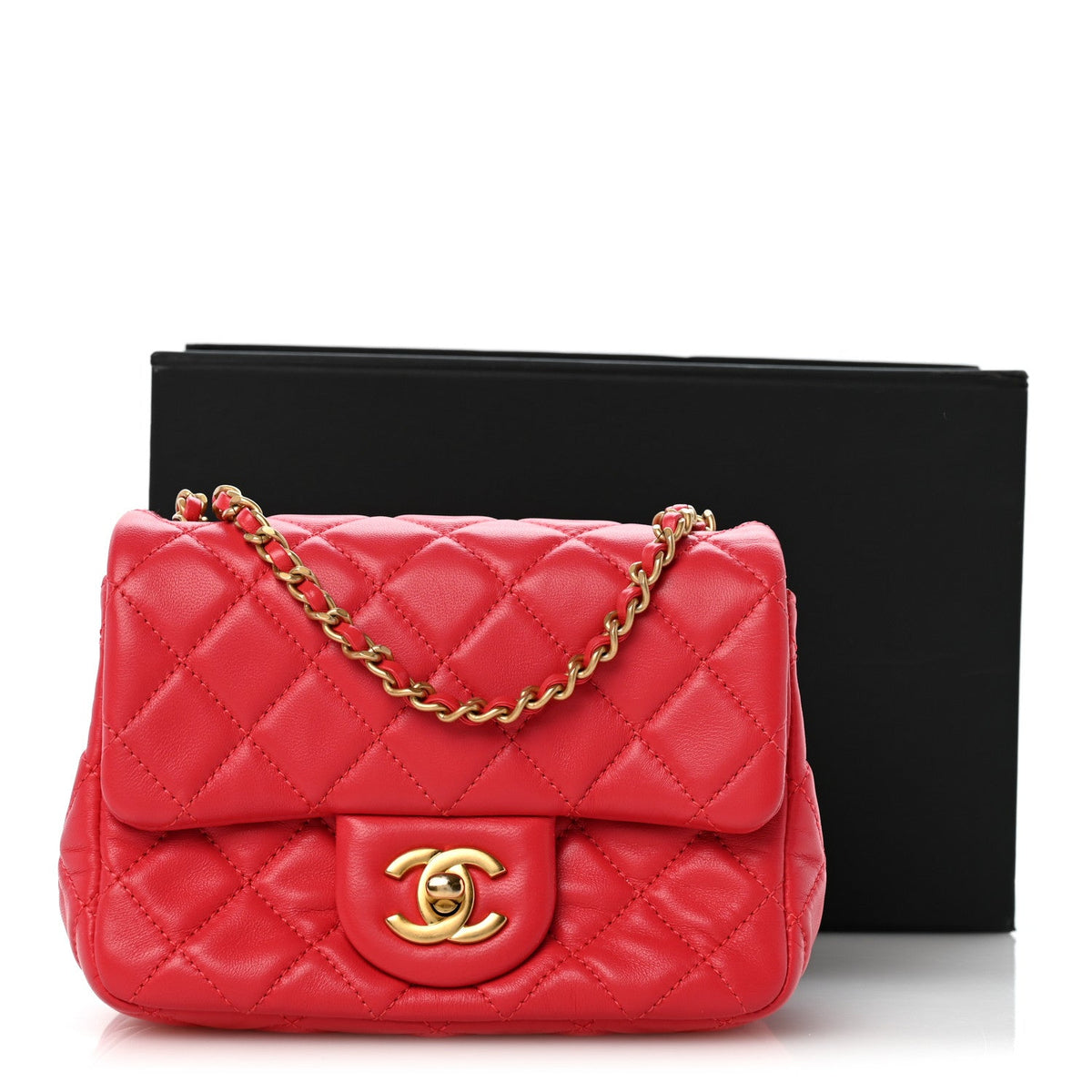 Mini Quilted Lambskin Flap Shoulder Bag