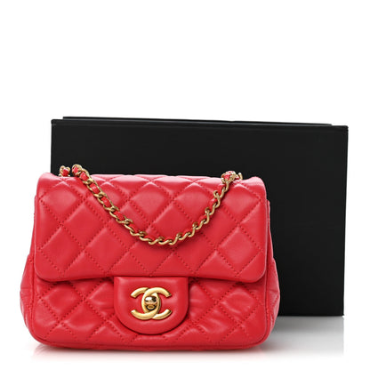 Mini Quilted Lambskin Flap Shoulder Bag