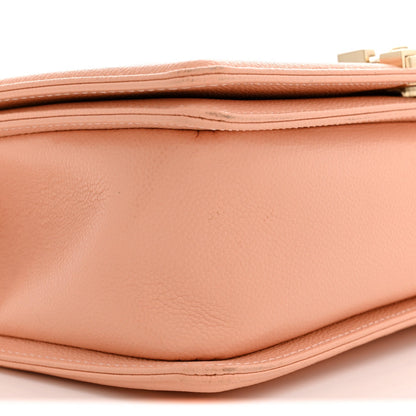 Medium Quilted Caviar Flap Shoulder Bag