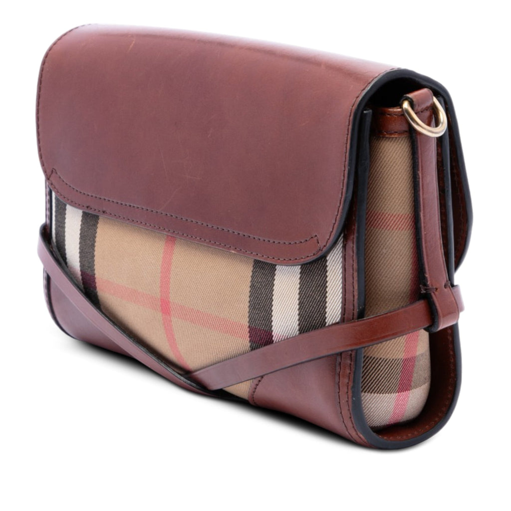 Bridle Abbott Crossbody Bag House Check Canvas and Leather Small