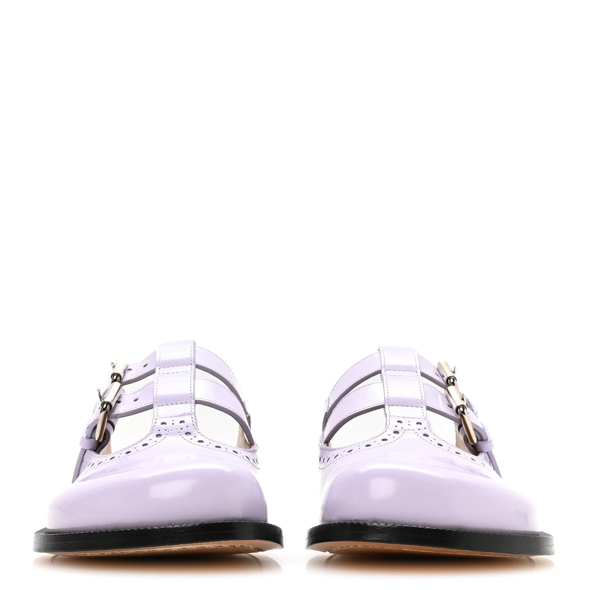 Loewe Calfskin Campo Mary Jane Women's Mules 37 Lilac