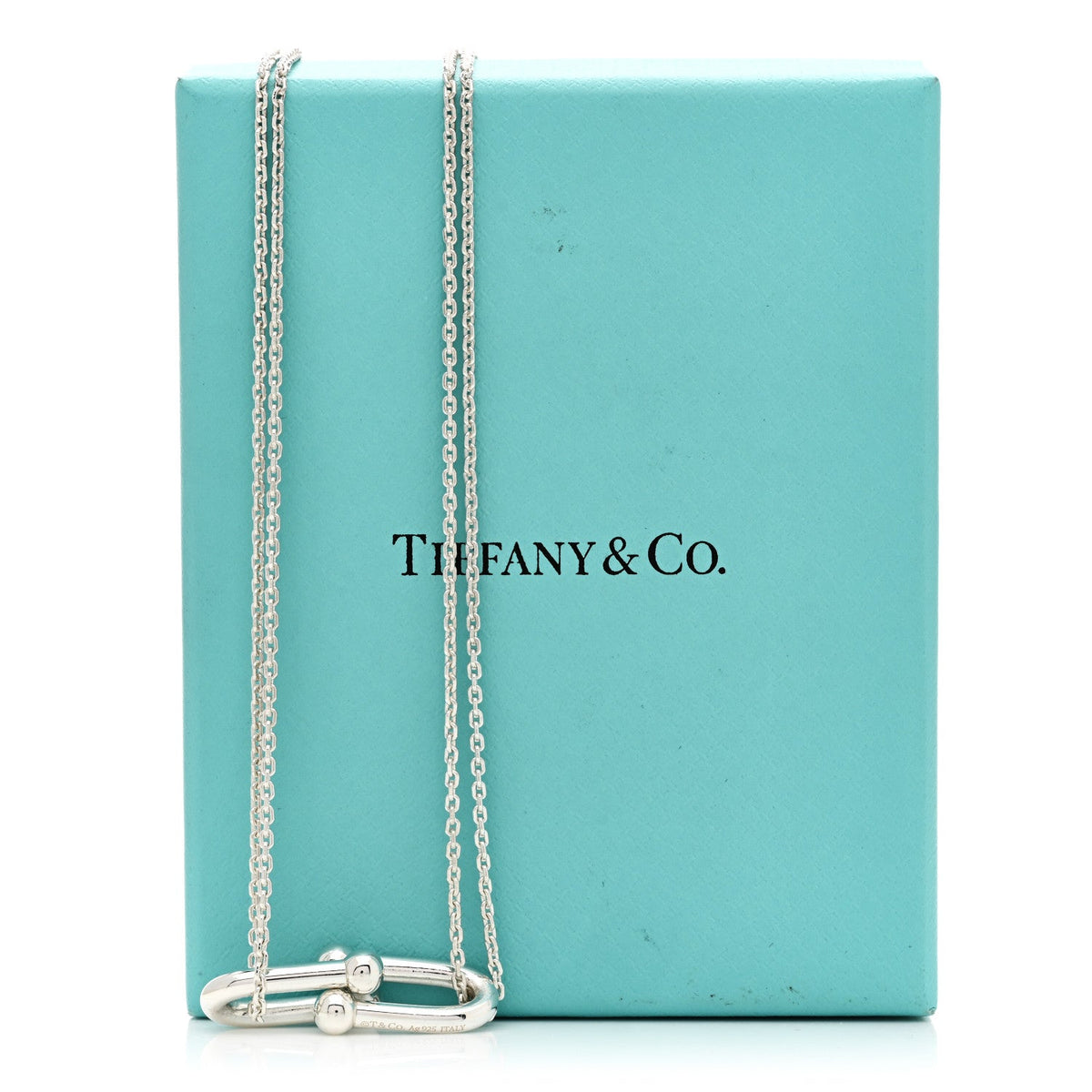 Sterling Silver Double HardWear Link Pendant Necklace